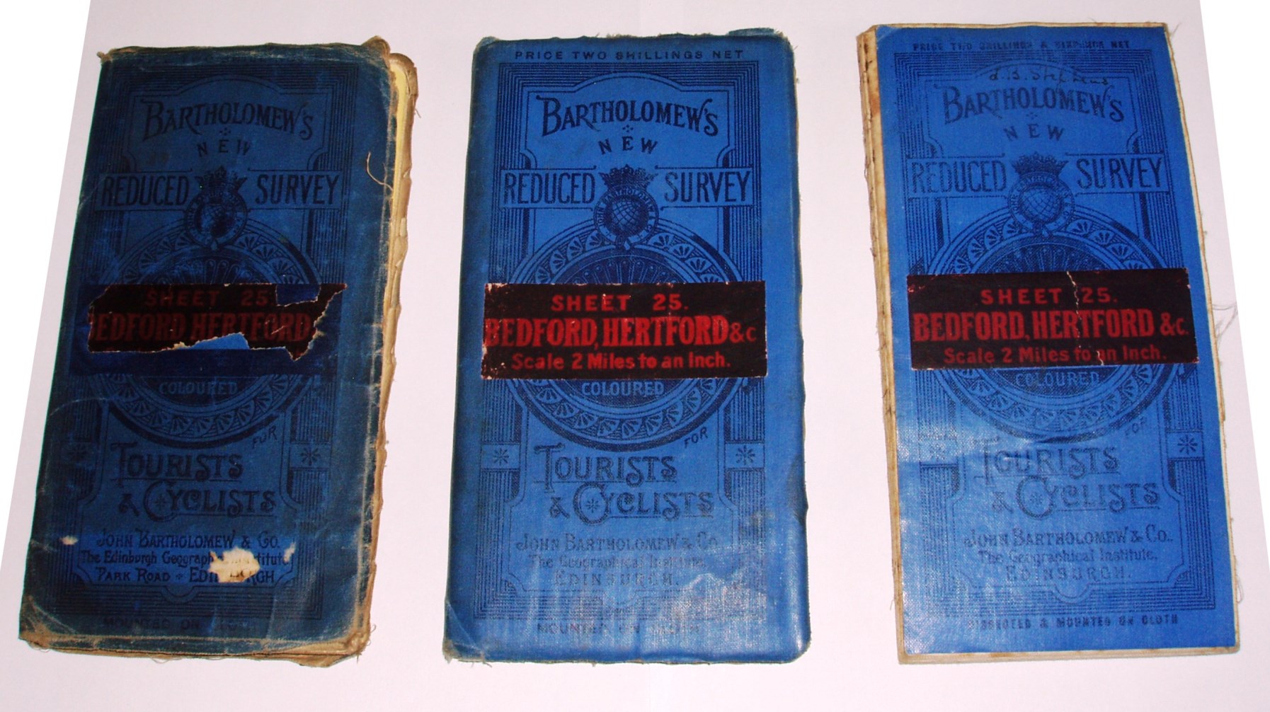 Bartholomew Sheet 25 early covers